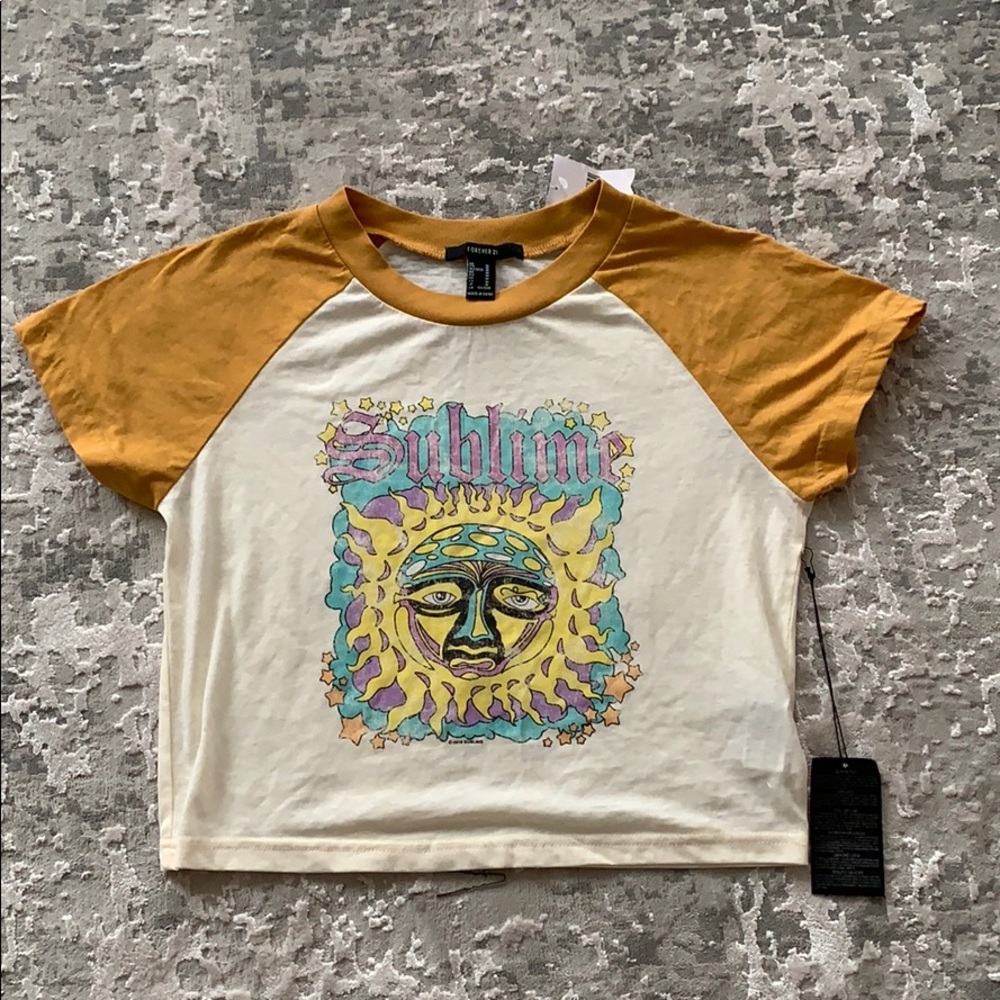 CROPPED SUNBLIME TEE